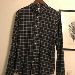 Thomas Mason® for JCrew Plaid Flannel Shirt Medium